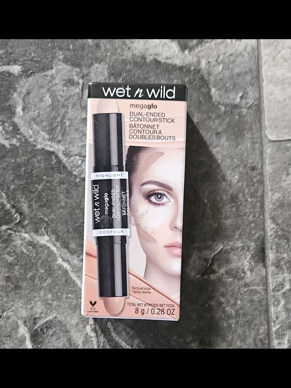 wet n wild MegaGlo Dual-Ended Contour Stick - Medium/Tan 0.28oz BNIB